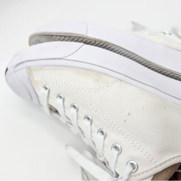 Converse Jack Purcell Low Top Shoes Unisex White Size USW13/M11.5 EU46 - Picture 8 of 12